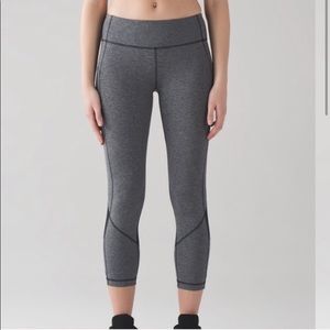 Lulu lemon pace rival leggings 22” In Gray